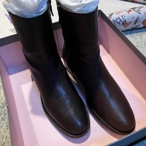 Ann Taylor Brown Leather Boots Women’s 8.5